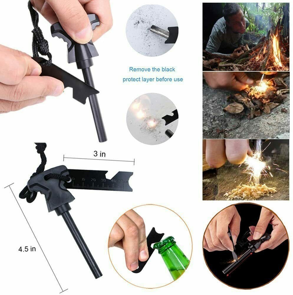 14-In-1 Outdoor Emergency Survival Kit for camping, hiking, and tactical use.