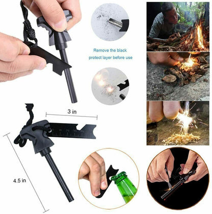 14-In-1 Outdoor Emergency Survival Kit for camping, hiking, and tactical use.