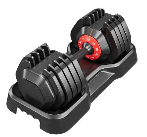 Quick-Fit 55lb Adjustable Dumbbell Set