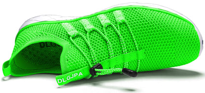 DLGJPA Men's Sporty Aqua Trainers in Light Green